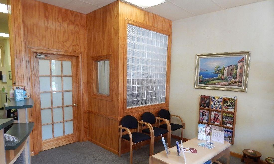 Dental patient waiting area at 19014 dentist office