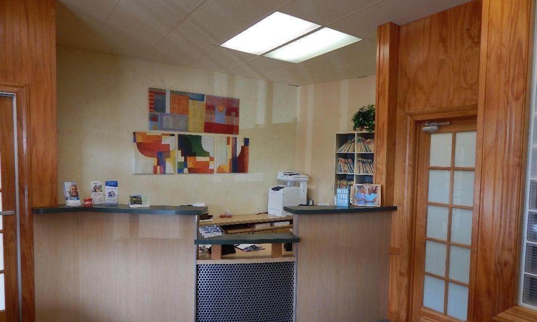 Reception area at The Dental Health Center in 19014