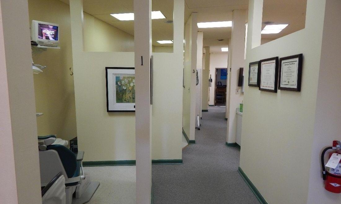 Patient treatment area at The Dental Health Center in 19014